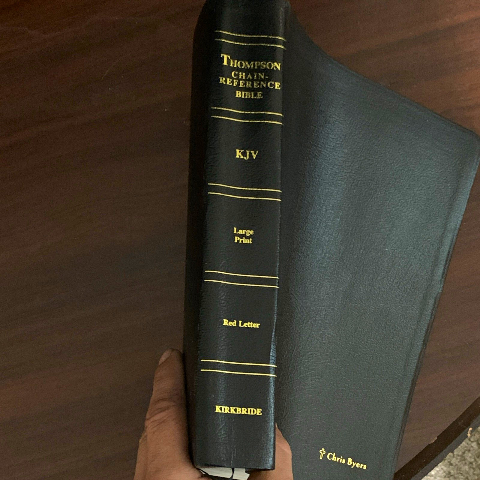 Thompson Chain-Reference Bible KJV Large Print Red Letter Kirkbride Imitation Thompson Chain-Reference Bible KJV Large Print Red Letter Kirkbride Imitation