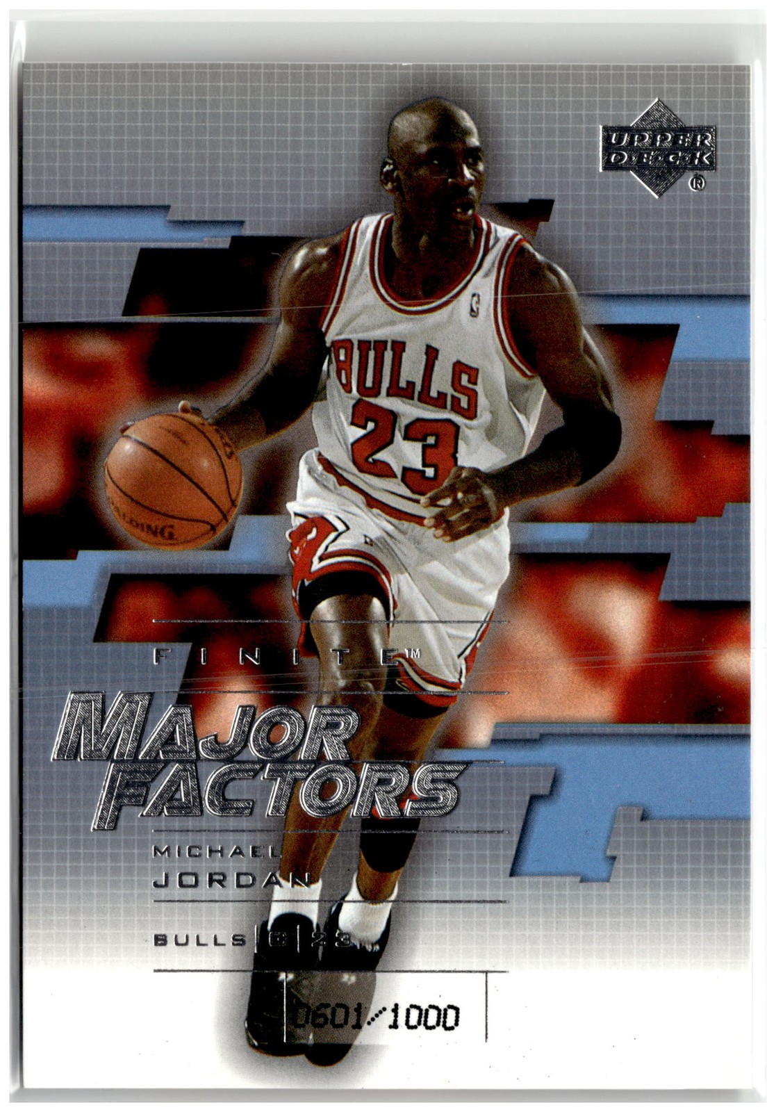 2003-04 Upper Deck Finite #243 Michael Jordan Major Factors #/1000 2003-04 Upper Deck Finite #243 Michael Jordan Major Factors #/1000