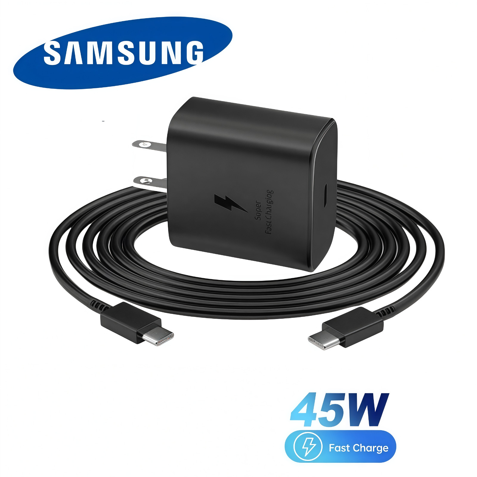 Original Samsung Galaxy S26 S25 +/ Ultra 45W Super Fast Charger w/ USB-C Cable
