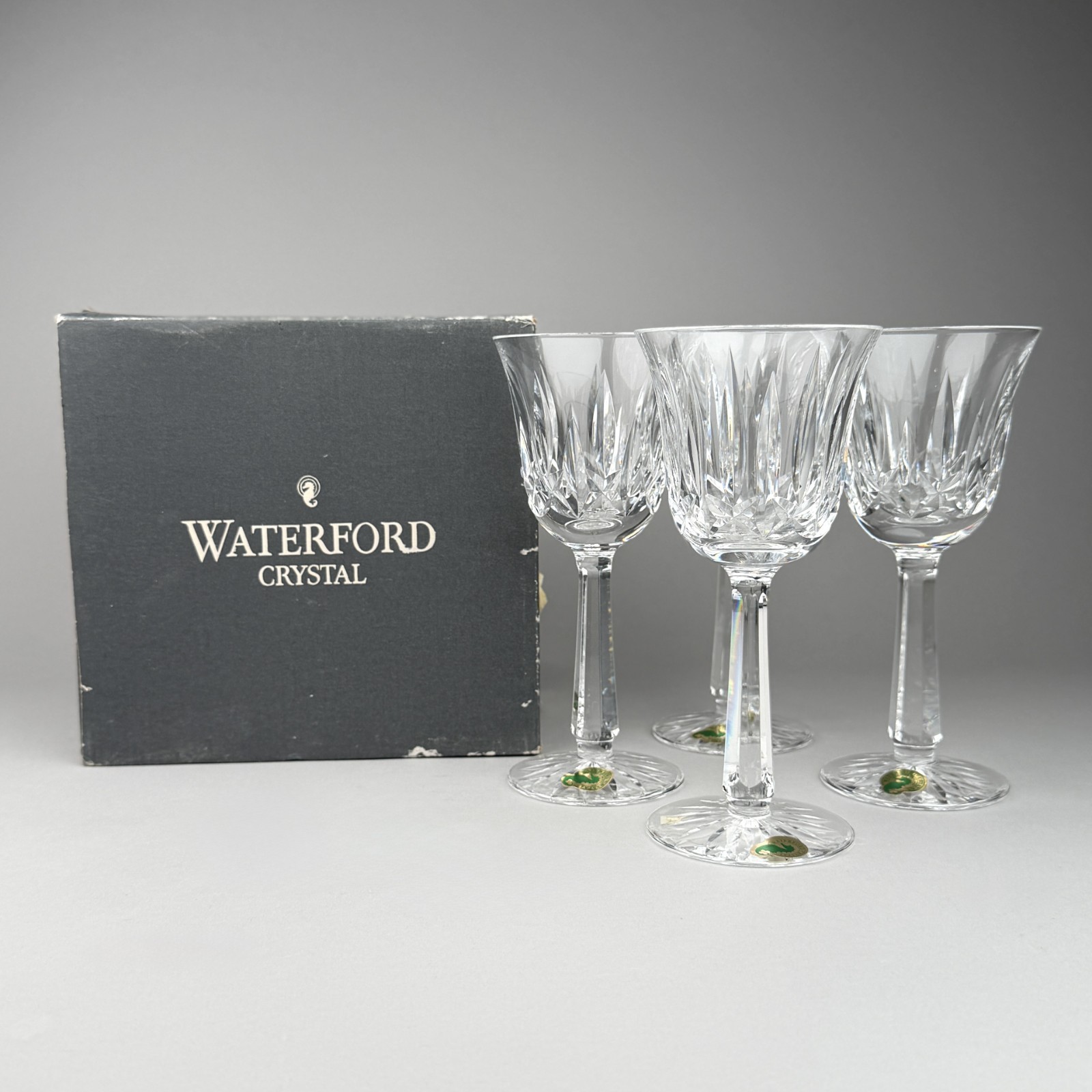 Waterford Crystal BALLYSHANNON Claret Glasses – Set of 4 New with Foil Stickers