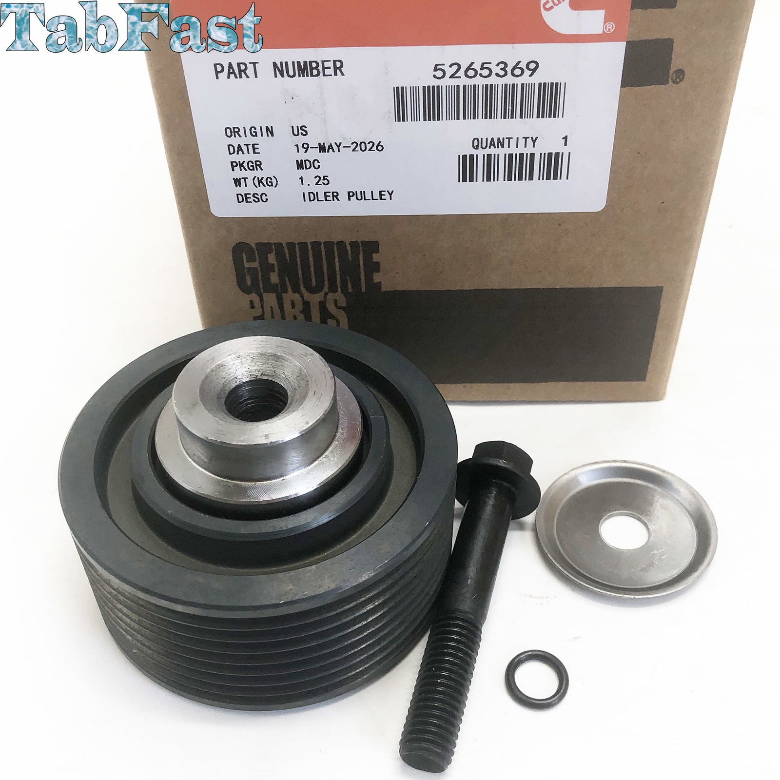 New Idler Pulley Kit 5265369 for Cummins ISF2.8 ISF3.8 Engine With Bolt Hardware