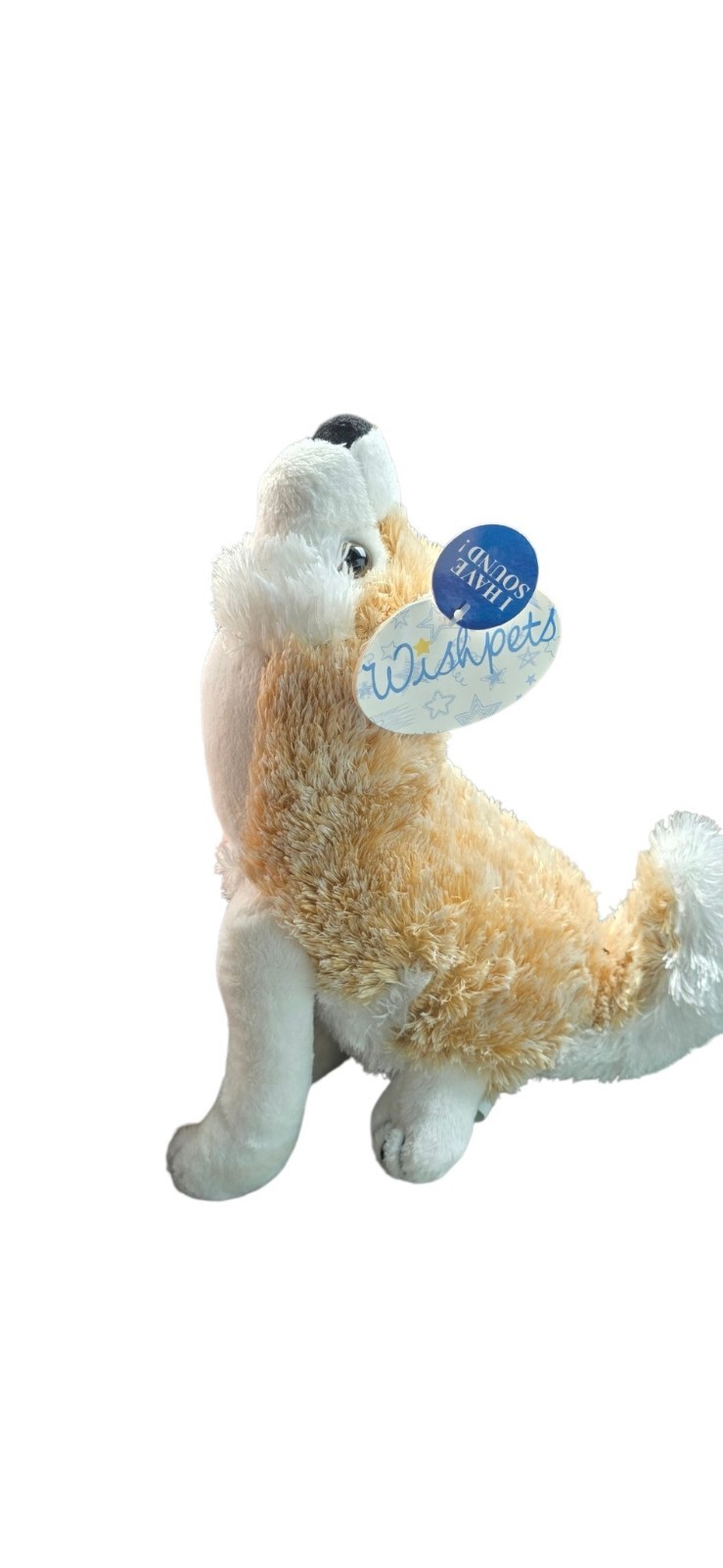 2005 WISHPETS SHIRIKI THE HOWLING WOLF 7” PLUSH (ML721)