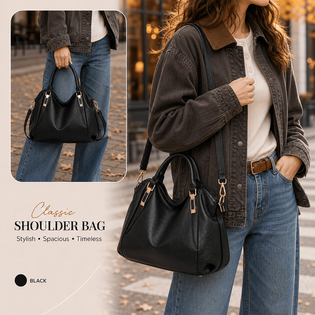 FAXHION Women's Handbag, Can Be Worn Crossbody, Available in Multiple Colors