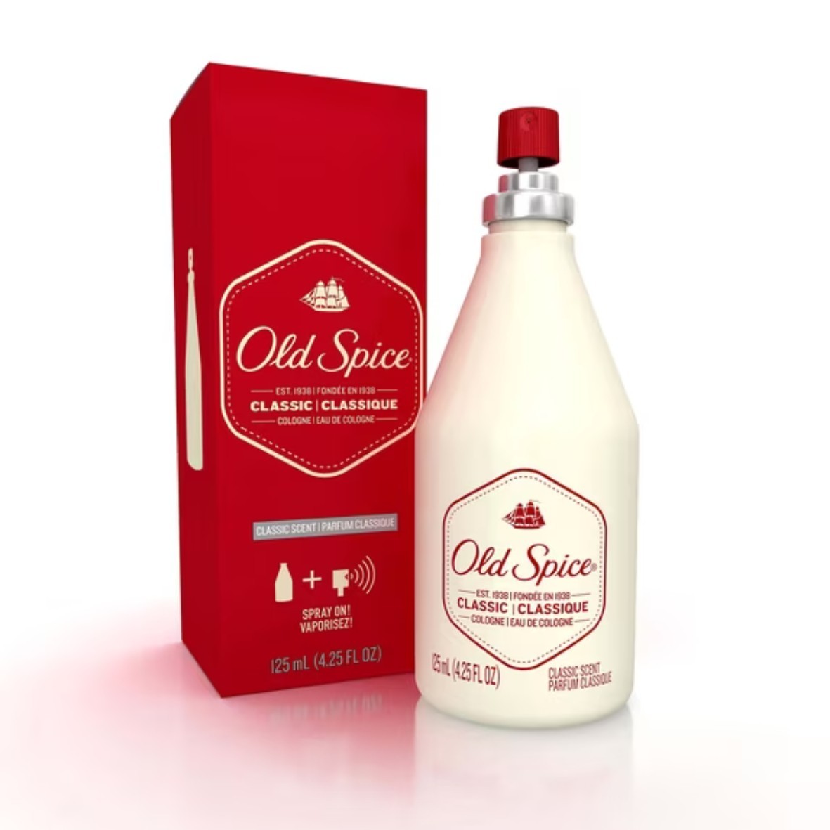 Old Spice Cologne Spray for Men, Classic Scent, 4.25 Fl Oz Old Spice Cologne Spray for Men, Classic Scent, 4.25 Fl Oz