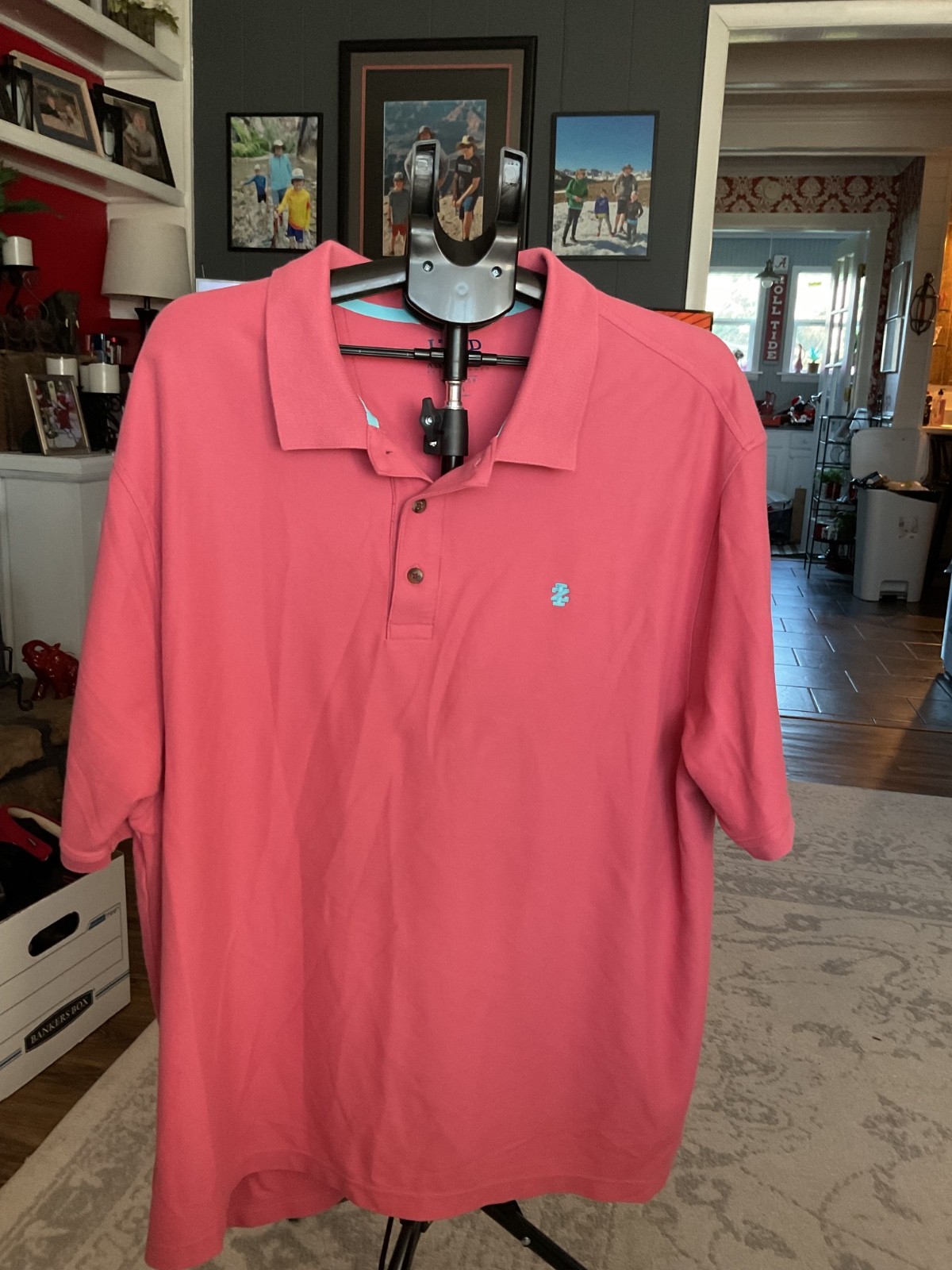 Izod Advantage Performance Polo 3x Salmon