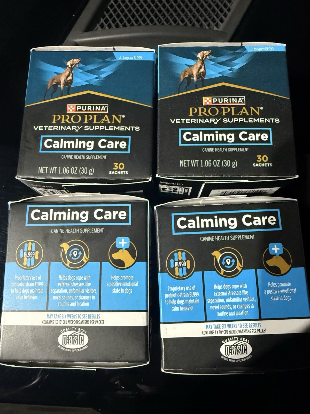 4 X Boxes Purina Pro Plan Calming Care for Dogs, Exp 8/27 - FREE US Shipping