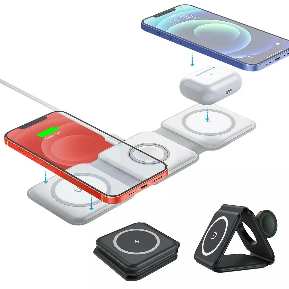 3 in 1 Foldable Magnetic Wireless Charger