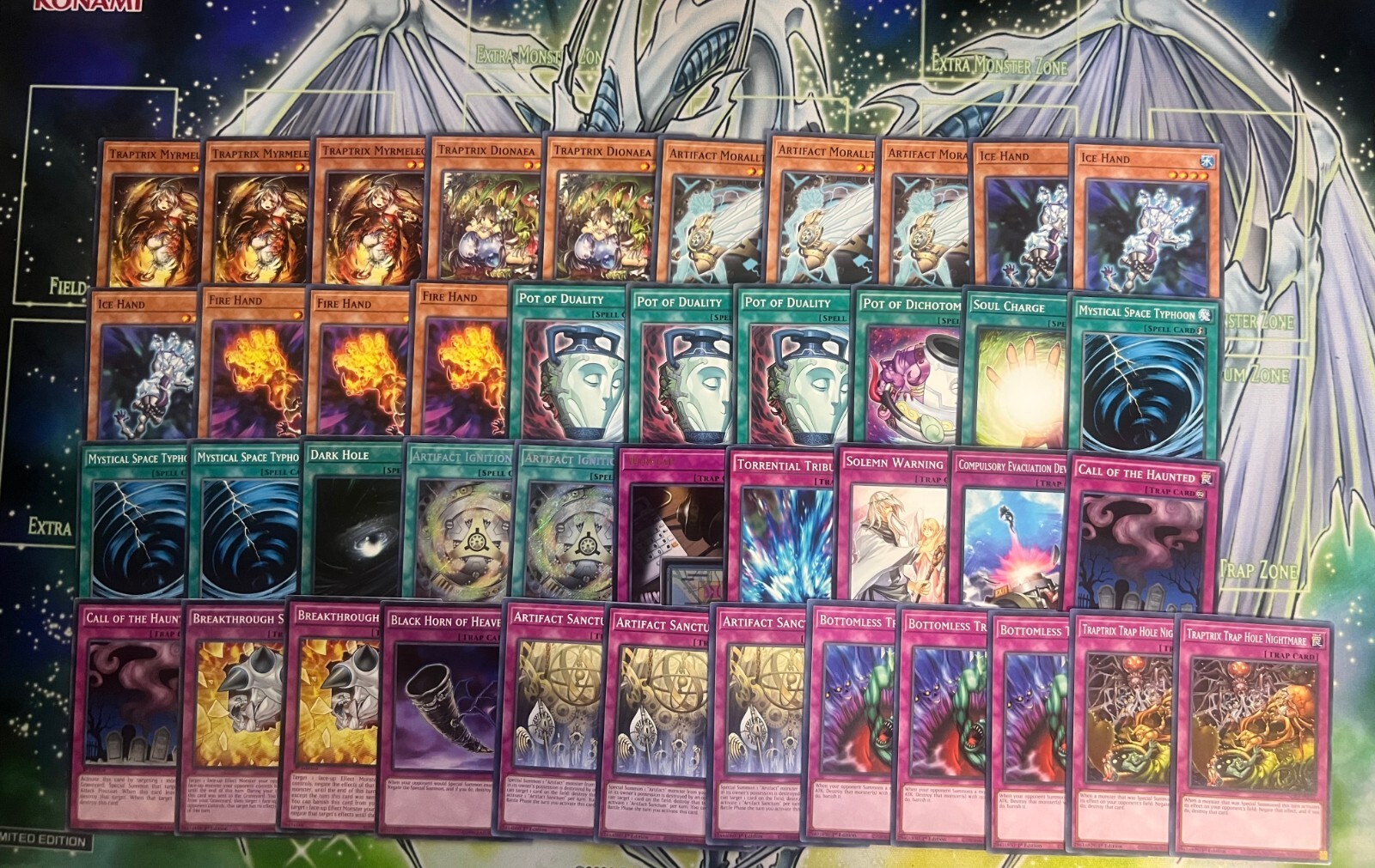 Hat Format Traptrix Hand Artifact Moralltach Sanctum Giant Hand Yugioh Deck