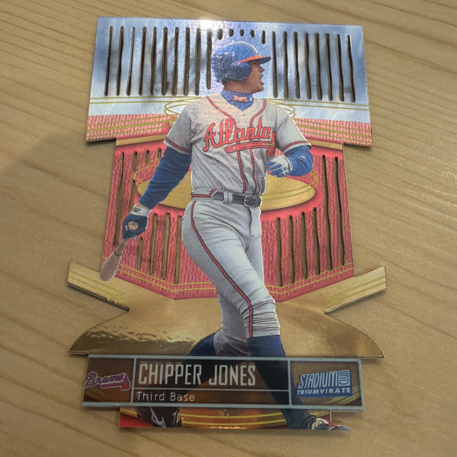 1999 Stadium Club  TRIUMVIRATE Chipper Jones  T2B Luminous