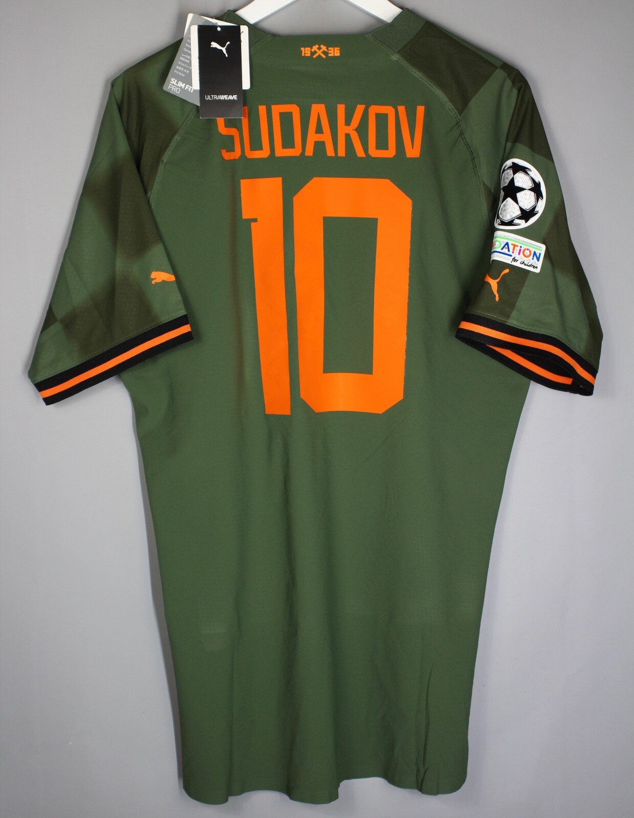 BNWT SHAKHTAR UKRAINE 2022 2023 2024 AWAY SHIRT AUTHENTIC #10 SUDAKOV PUMA