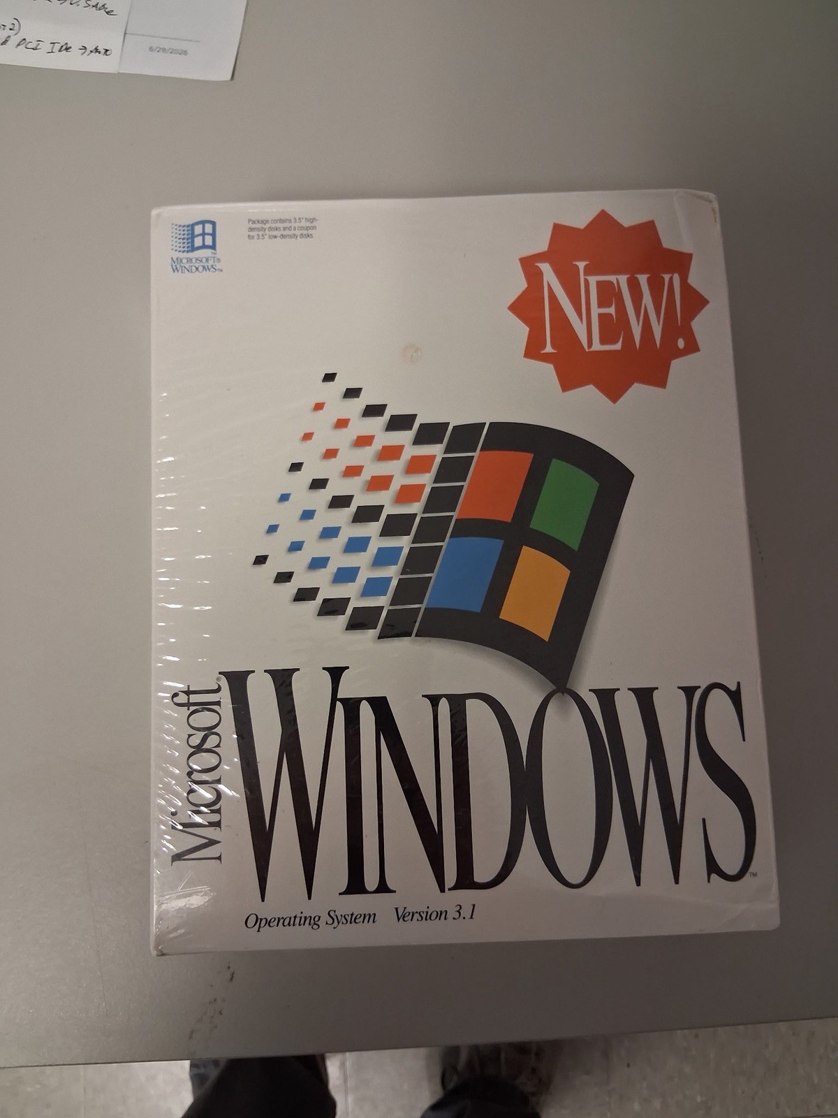 Microsoft Windows 3.1 Retail Box Floppy 3.5