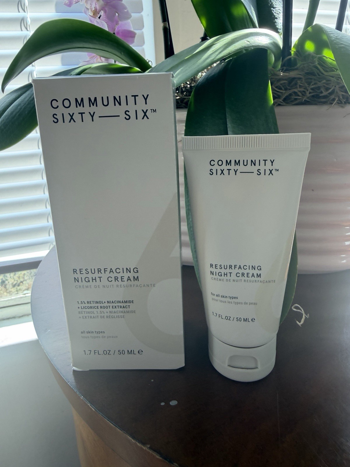 Community Sixty-Six Resurfacing Night Cream 1.7 fl oz Hydrating Retinol Community Sixty-Six Resurfacing Night Cream 1.7 fl oz Hydrating Retinol
