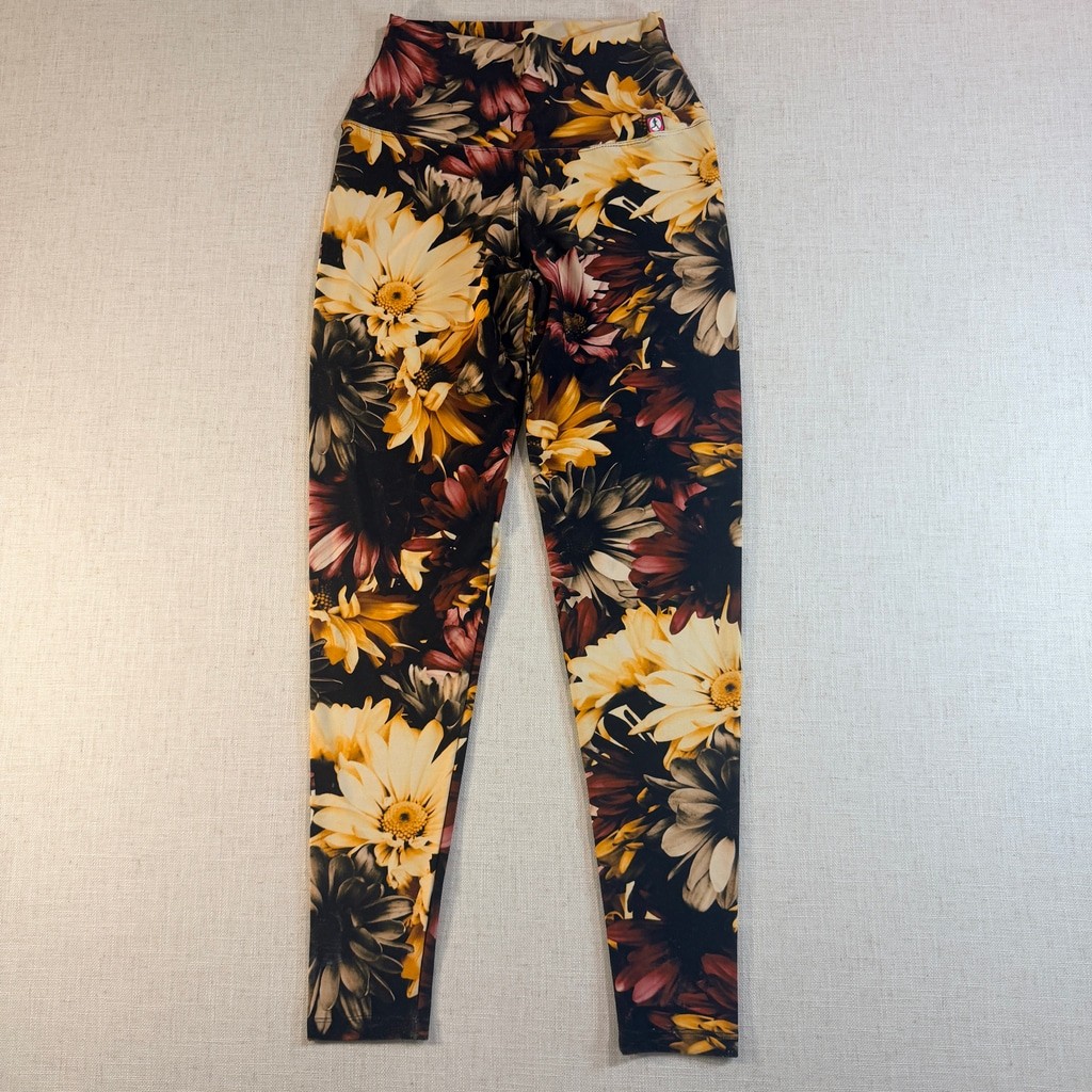 InkNburn Women\'s High Waisted Floral Leggings X-Small