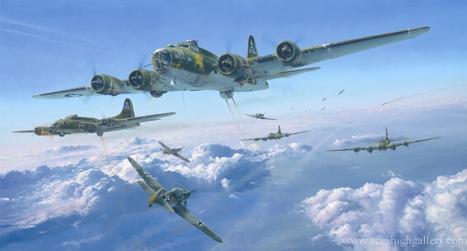 Schweinfurt the Second Mission, Robert Taylor signed by Ten B-17 Aircrew
