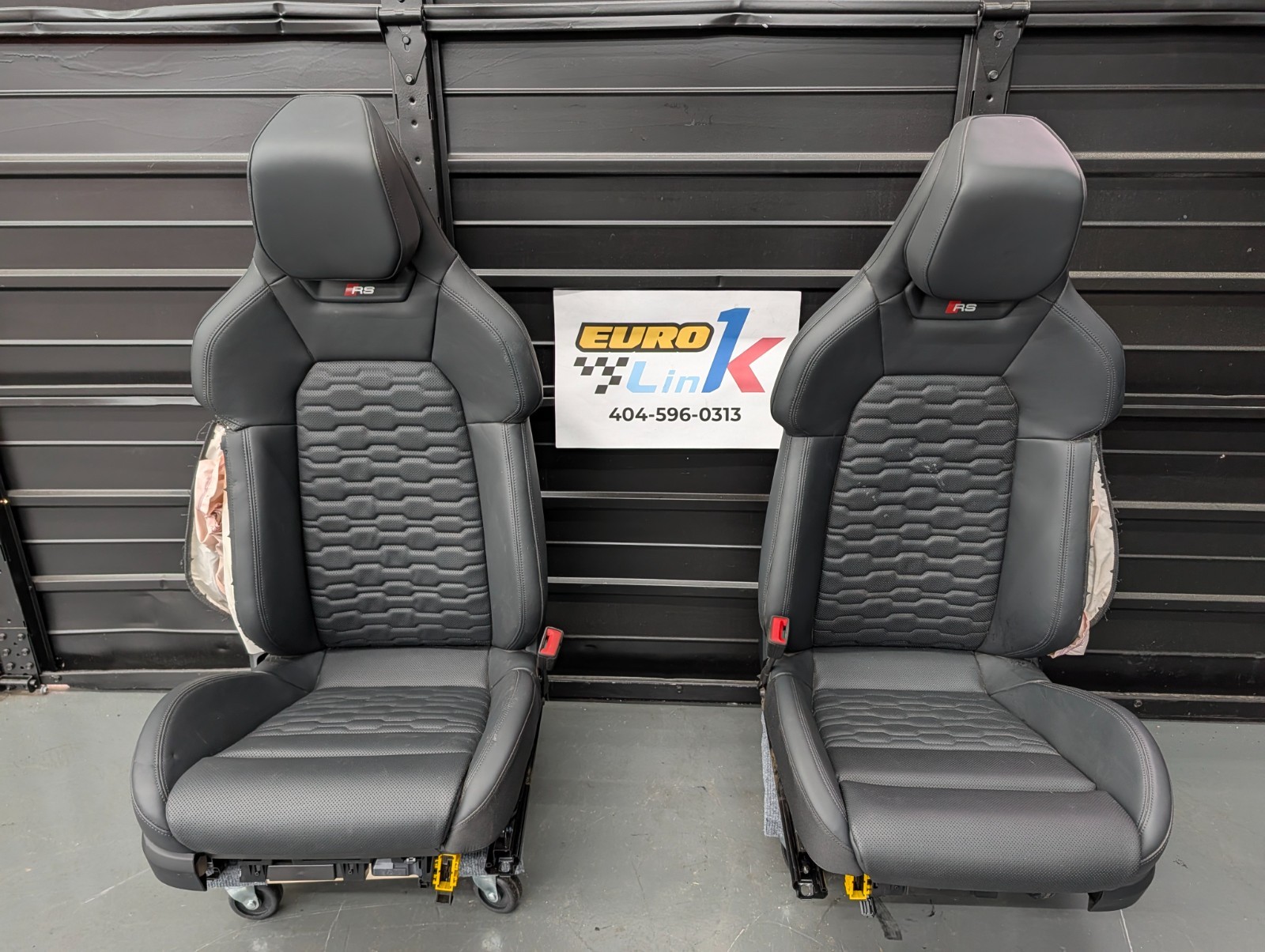 22-24 Audi RS e-Tron GT Front Seat Black Leather Sport *Blown Bags OEM 22-24 Audi RS e-Tron GT Front Seat Black Leather Sport *Blown Bags OEM