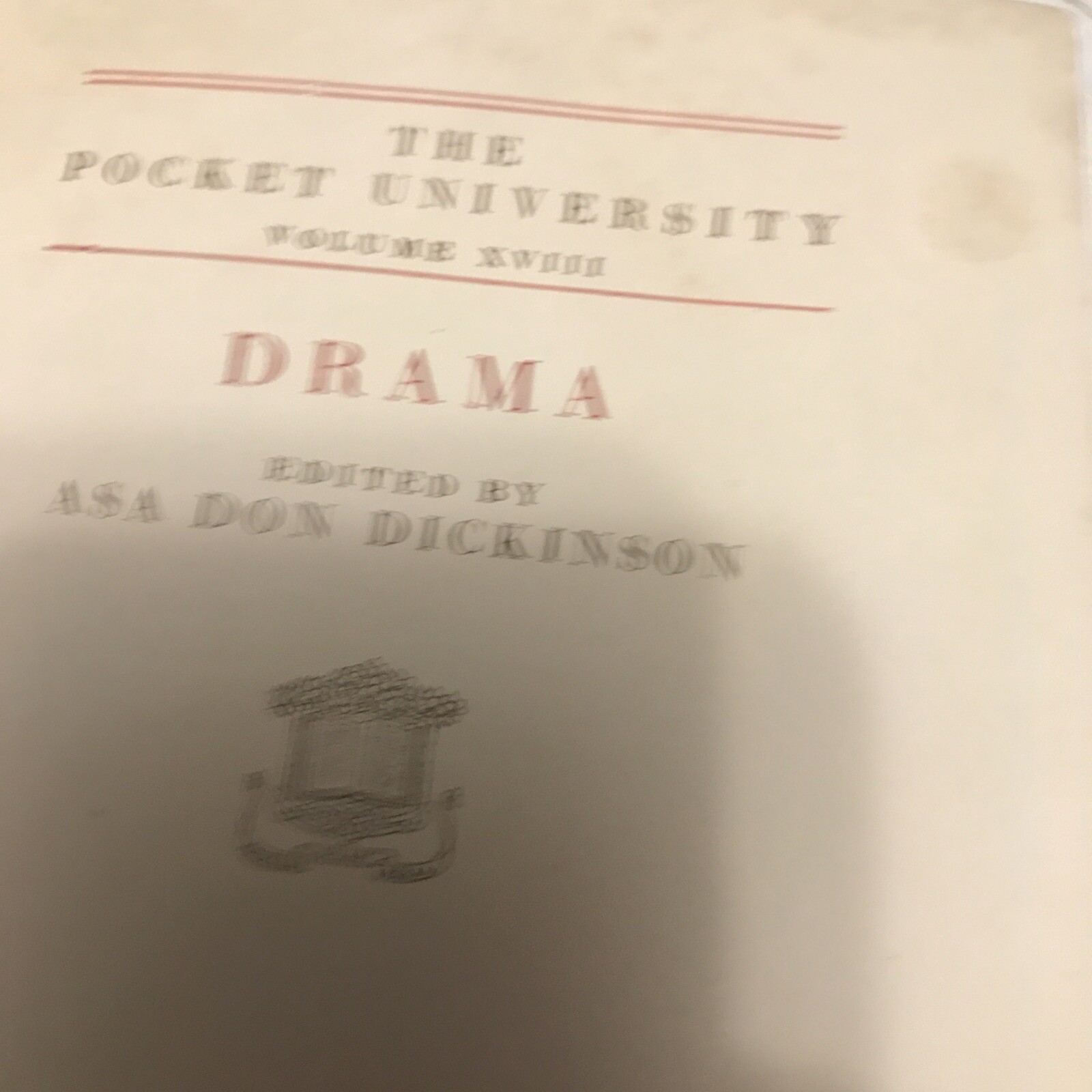 “The Pocket University” 1923 Lot of 8 Books