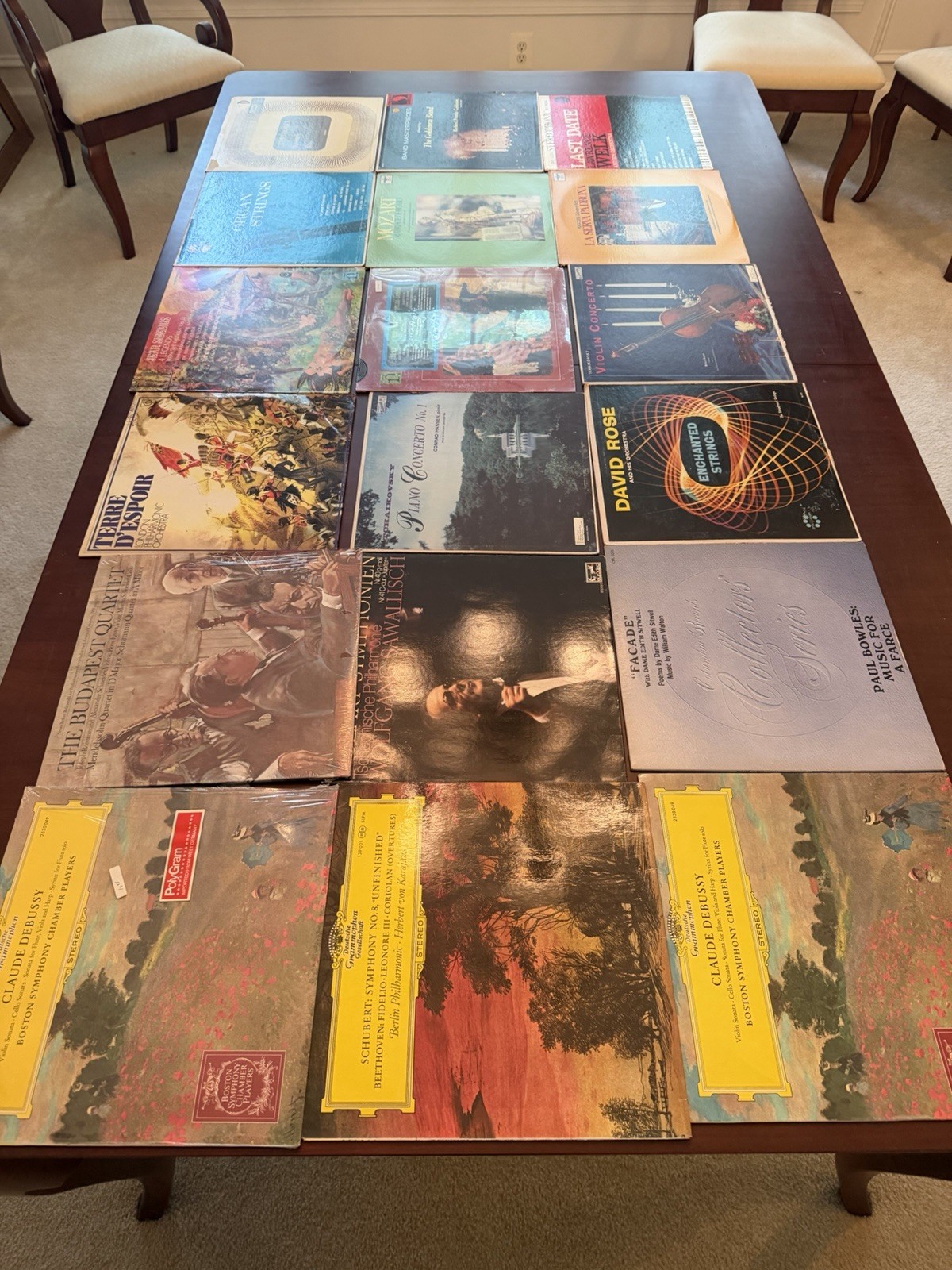 Vintage Classical Vinyl LP Lot DG Decca Nonesuch Mozart Beethoven Tchaikovsky