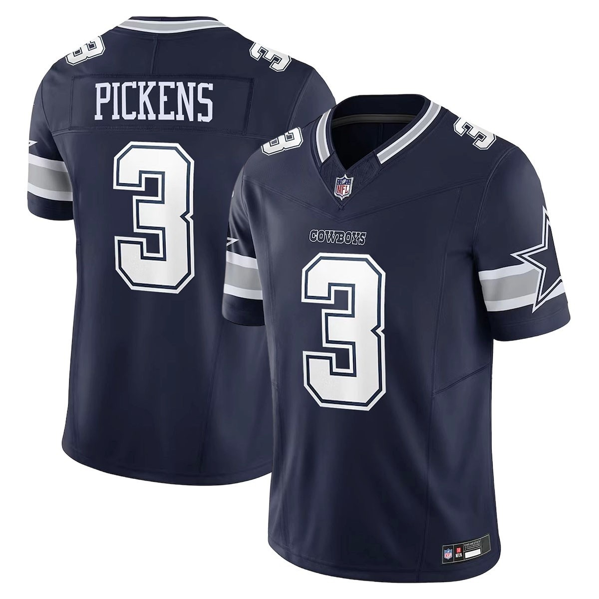 New NWT Men\'s Cowboys #3 George Pickens Limited Player All Stitched Jersey All