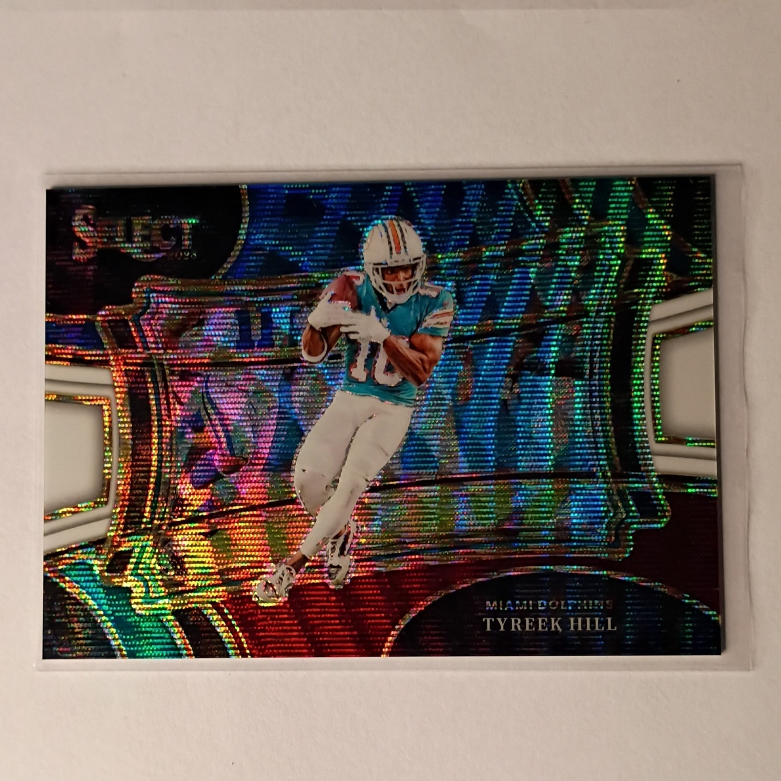 Panini Select 2023 Tyreek Hill Dolphins Field Level Tri-Color Prizm #358 /75