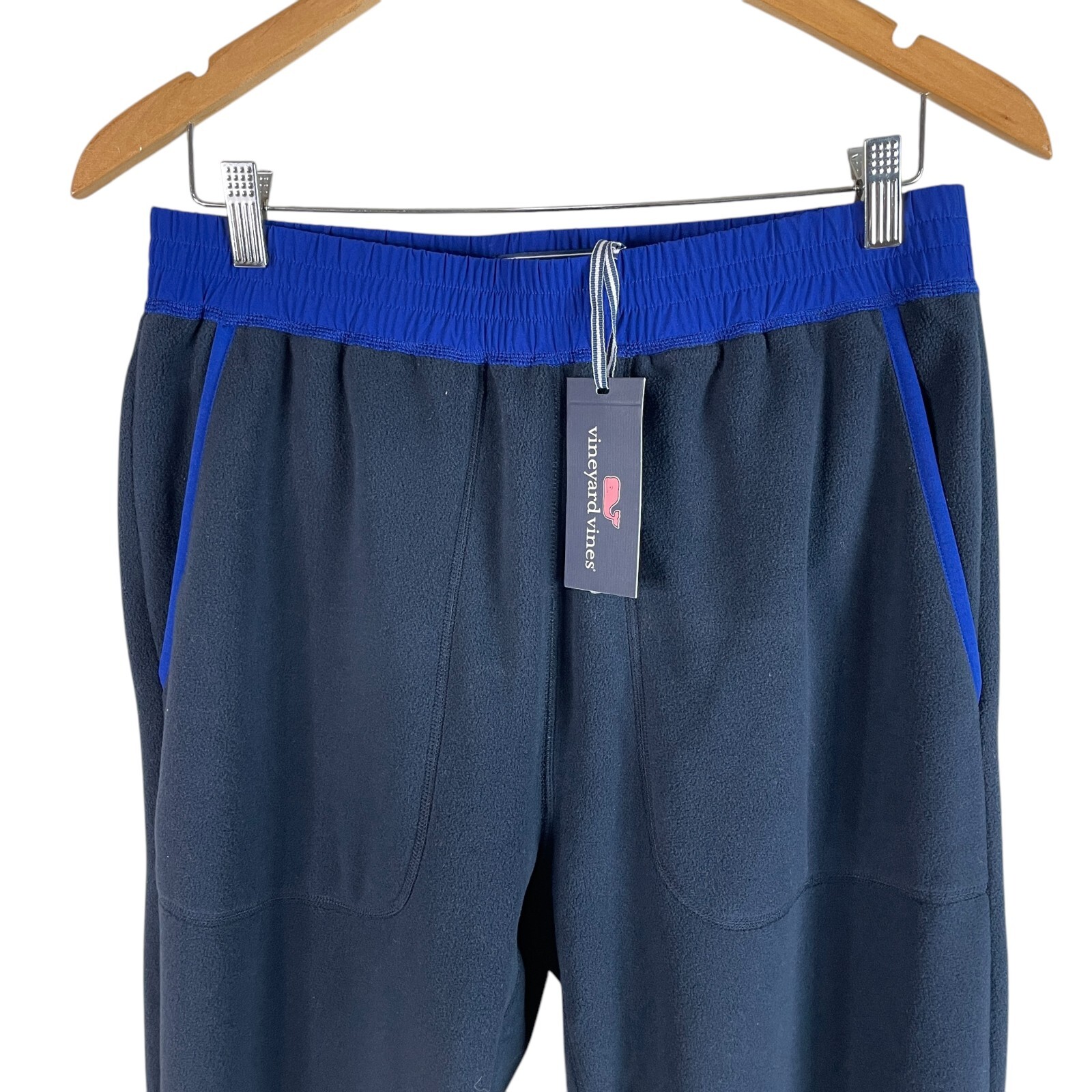NEW Vineyard Vines Mens Harbor Fleece Pants Nautical Navy Stretch $118 - XL