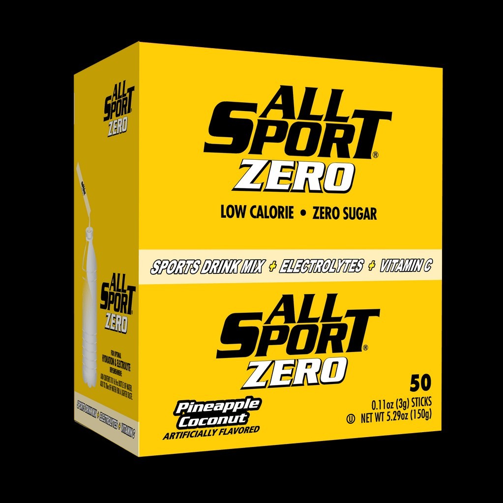 All-Sport Zero - Sports Drink Sticks - 50 Count Pineapple Coconut All-Sport Zero - Sports Drink Sticks - 50 Count Pineapple Coconut