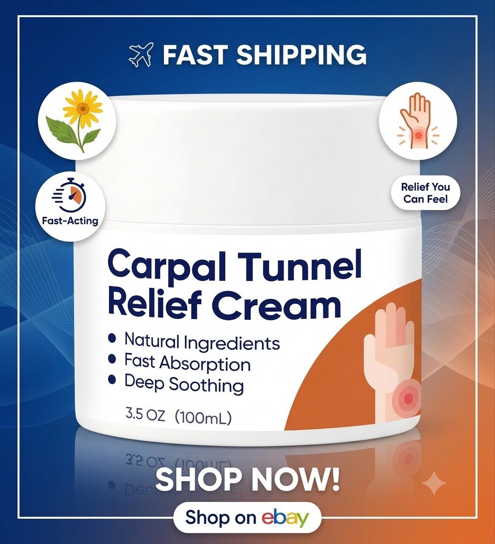 Carpal Tunnel Relief Cream Herbal Nerve Hand & Wrist Cream Natural Hand Care