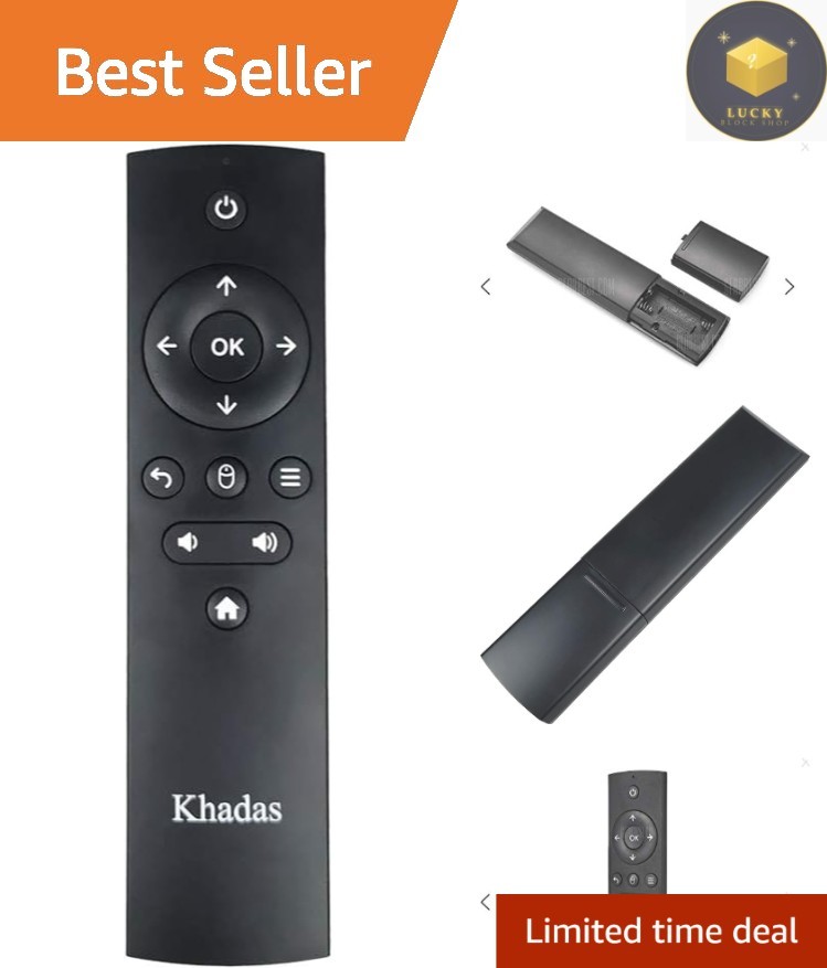 Infrared Remote Control with 12 Ergonomic Buttons - Supports Home Theater Edge-V