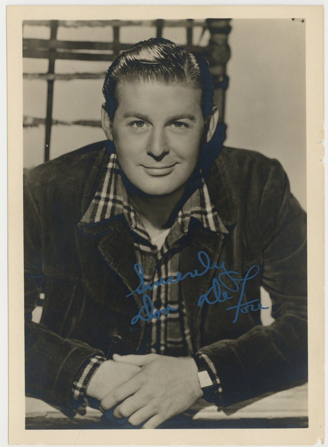 Don DeFore Signed 5x7 American Actor Ozzie & Harriet Photo Portrait J14212