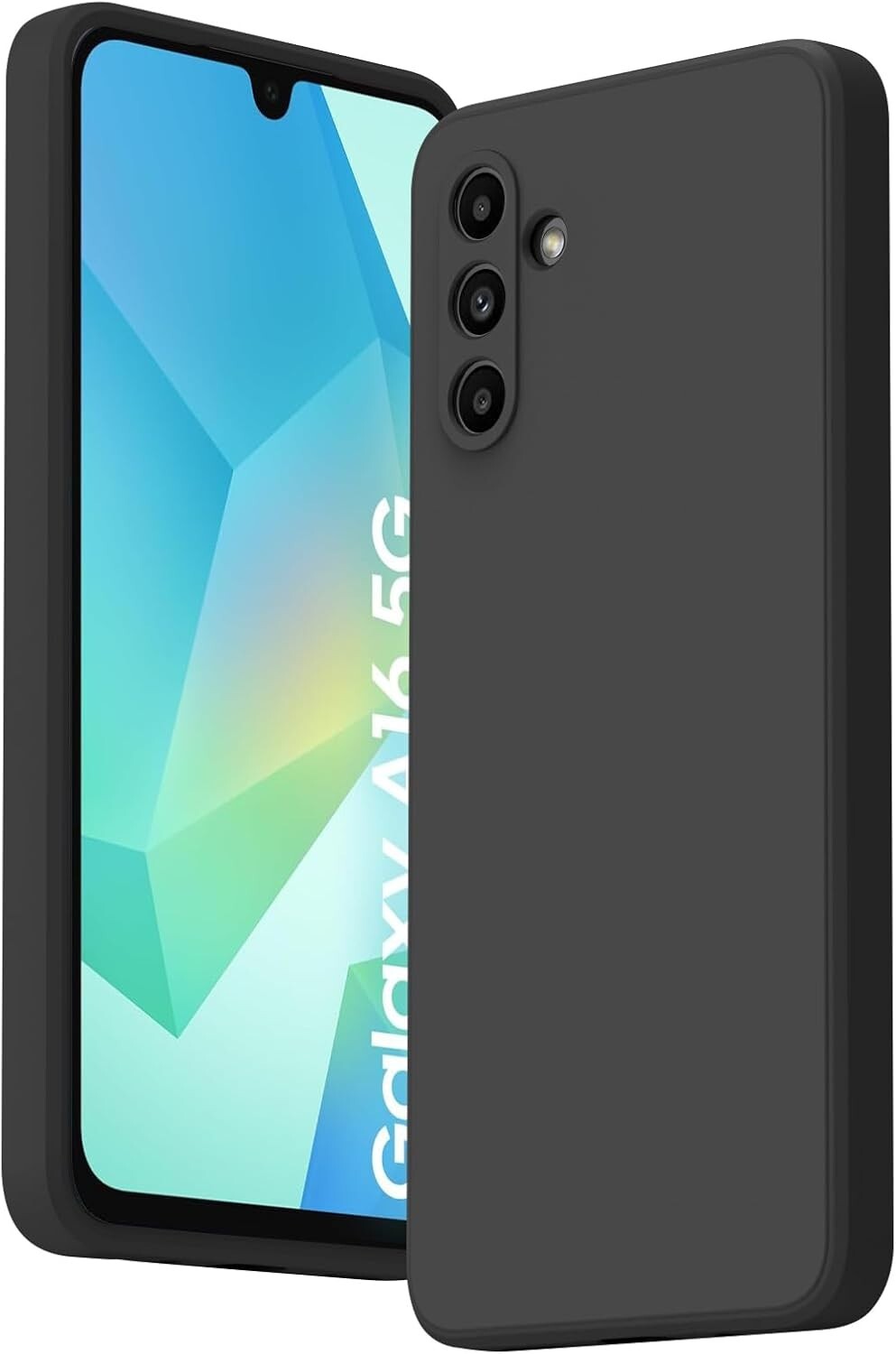 For Samsung Galaxy A16 5G Soft Silicone Case Phone Cover + Tempered Glass