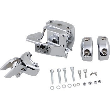 Kuryakyn 9119 Chrome Handlebar Control Cover Kit for Harley Kuryakyn 9119 Chrome Handlebar Control Cover Kit for Harley