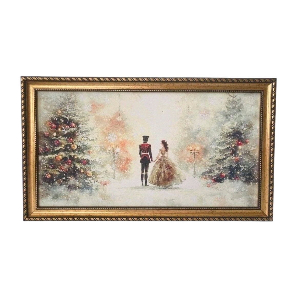 Hobby Lobby Nutcracker Ballerina Holding Hands Wood Wall Decor Christmas 11 X 19