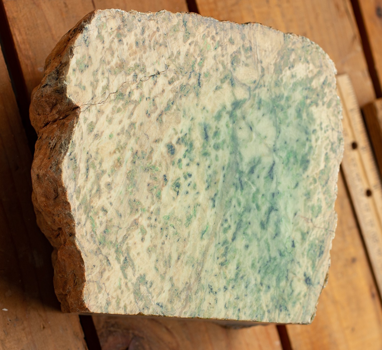11.4 LB (5.2 kg) Translucent Green Nephrite Jade - Darrington, Washington 6x6x3\