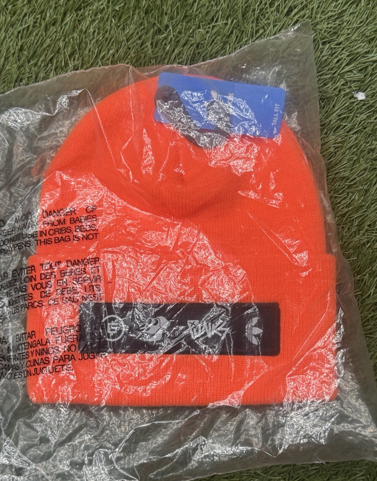 Adidas Bored Ape Yacht Club Crypto Punks BAYC NFT Orange Beanie Tall Fit NWT