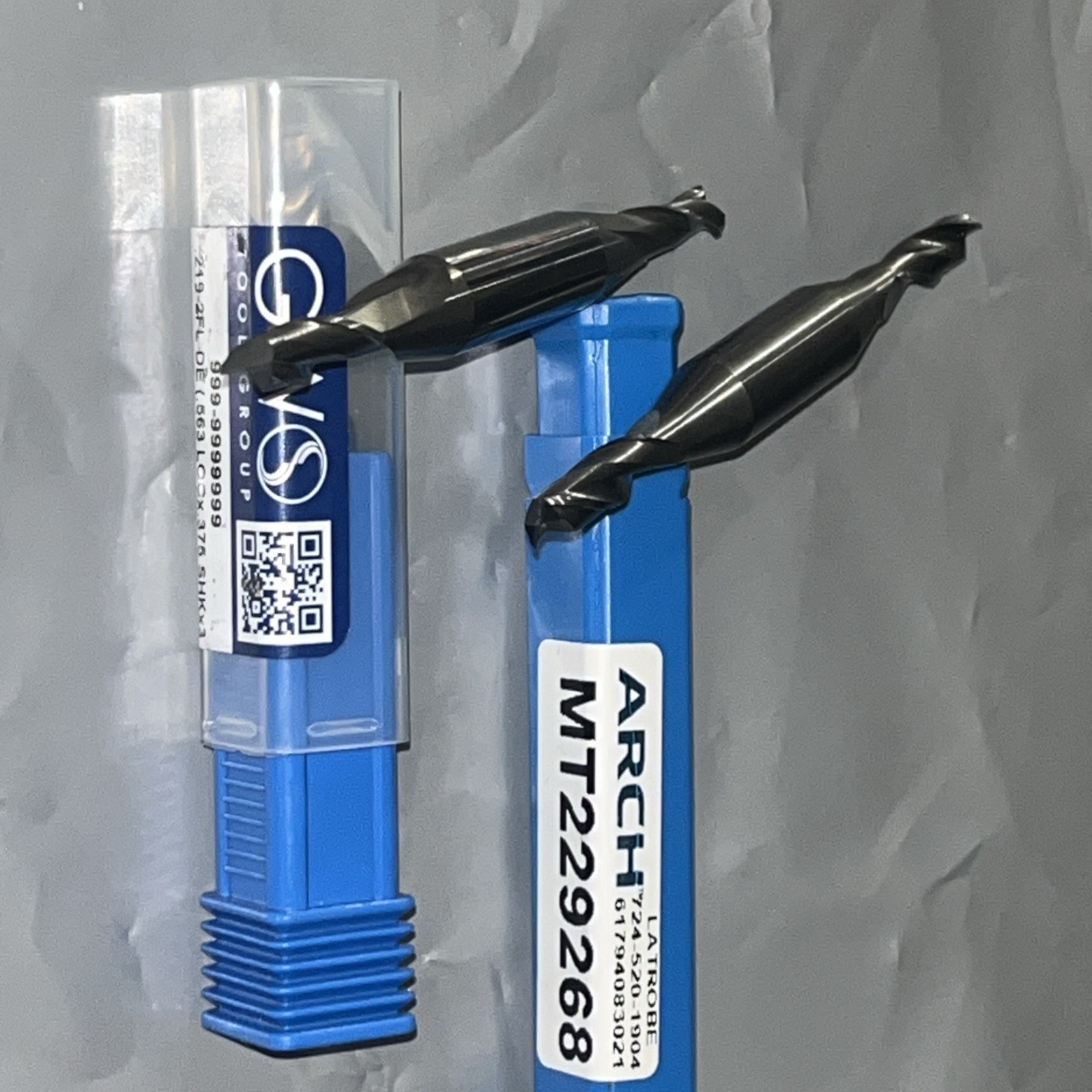 2pc Mixed lot New 7/32” Square Double End 2 Flute Solid Carbide 2pc Mixed lot New 7/32” Square Double End 2 Flute Solid Carbide