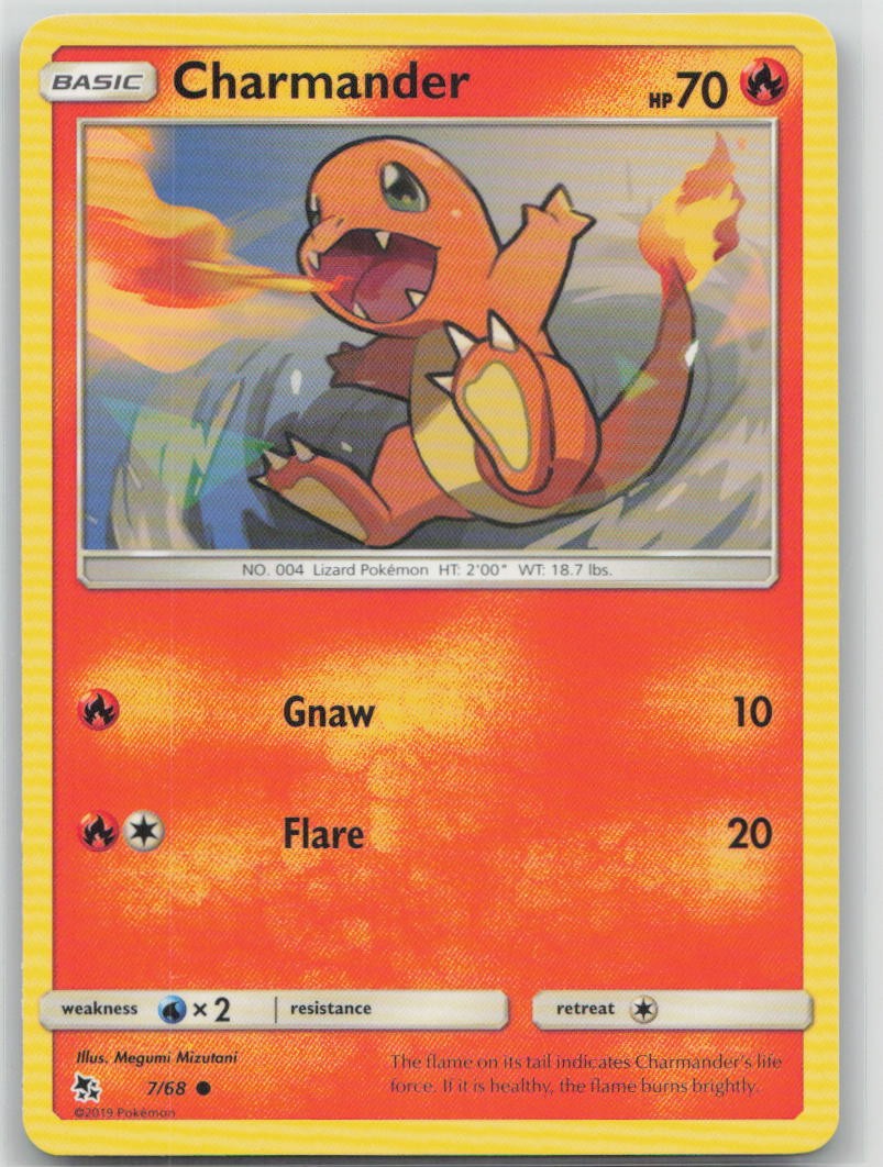 Charmander 7/68 Common Hidden Fates Pokemon Near Mint Charmander 7/68 Common Hidden Fates Pokemon Near Mint