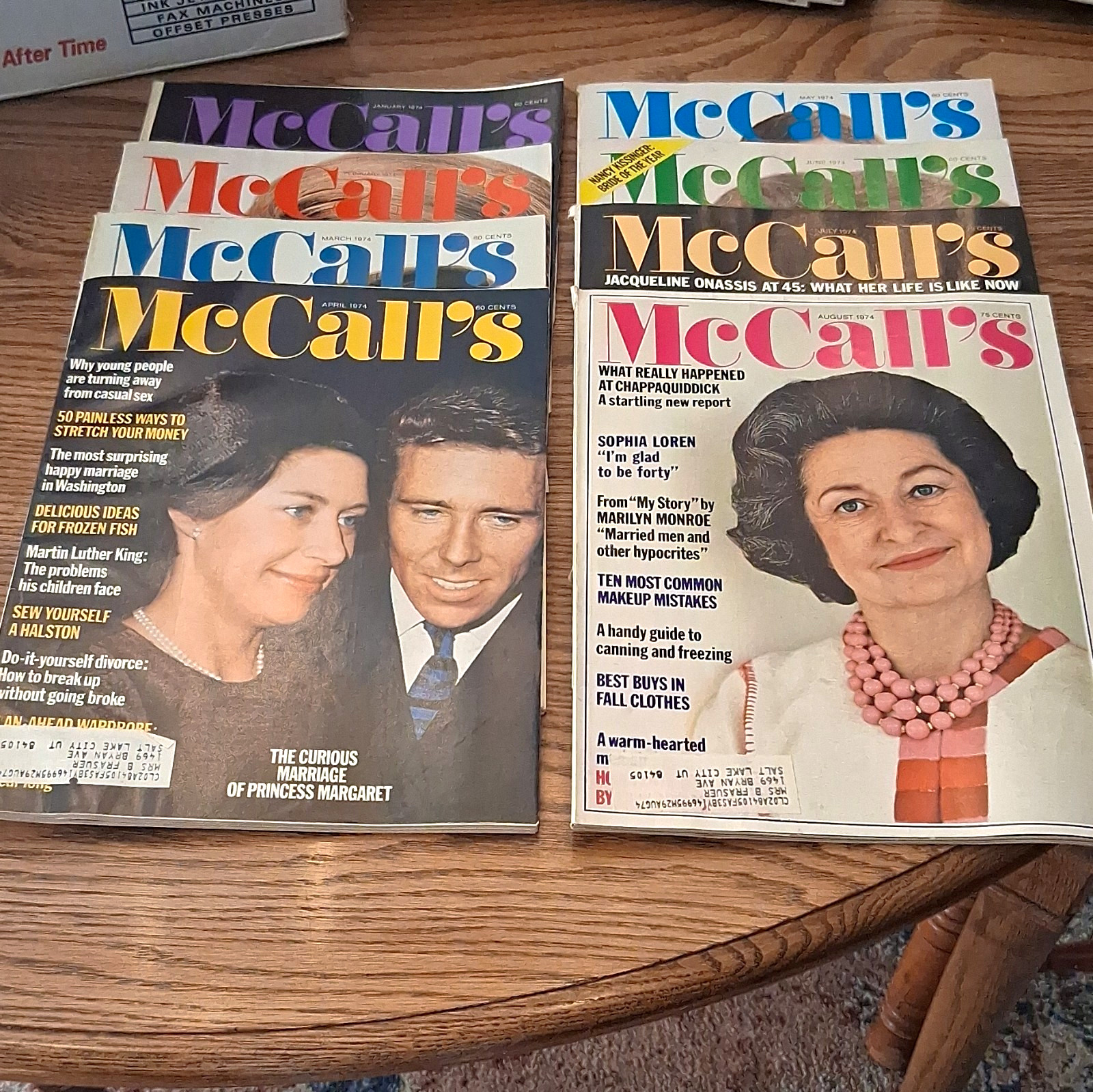 McCall\'s Magazine Lot 1974 Jan-Feb-Mar-Apr-May English Illustrated McCall\'s Magazine Lot 1974 Jan-Feb-Mar-Apr-May English Illustrated