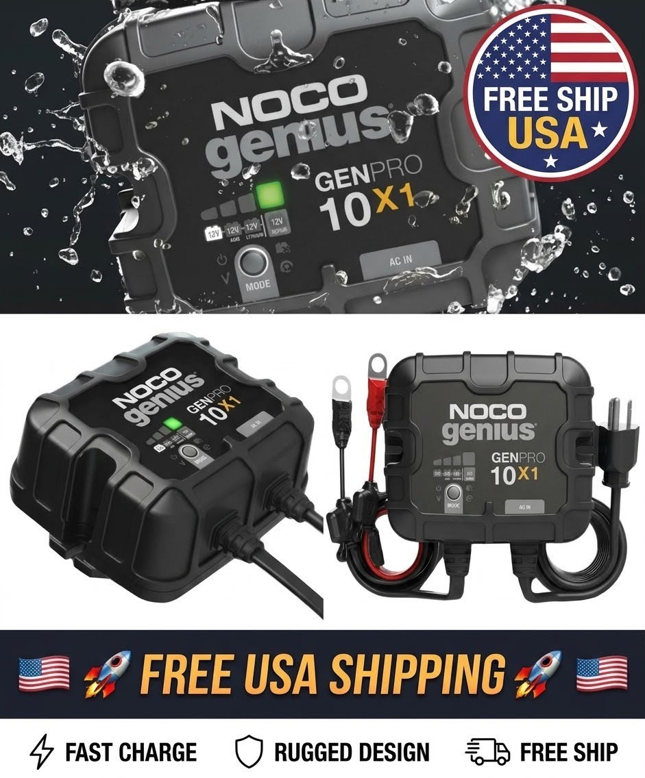 NOCO GENPRO10X1 12V 1-Bank 10-Amp On-Board Battery Charger
