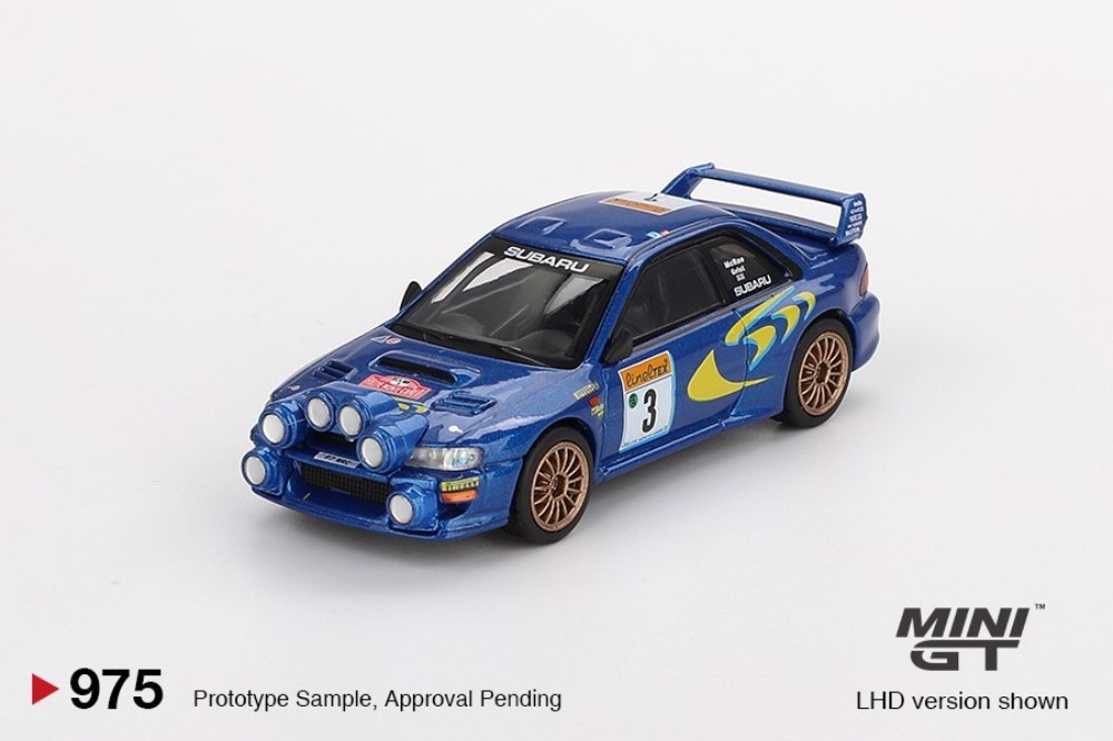 Mini GT 1:64 Subaru Impreza WRC98 1998 Rally Monte-Carlo 3rd Place #3 MGT00975