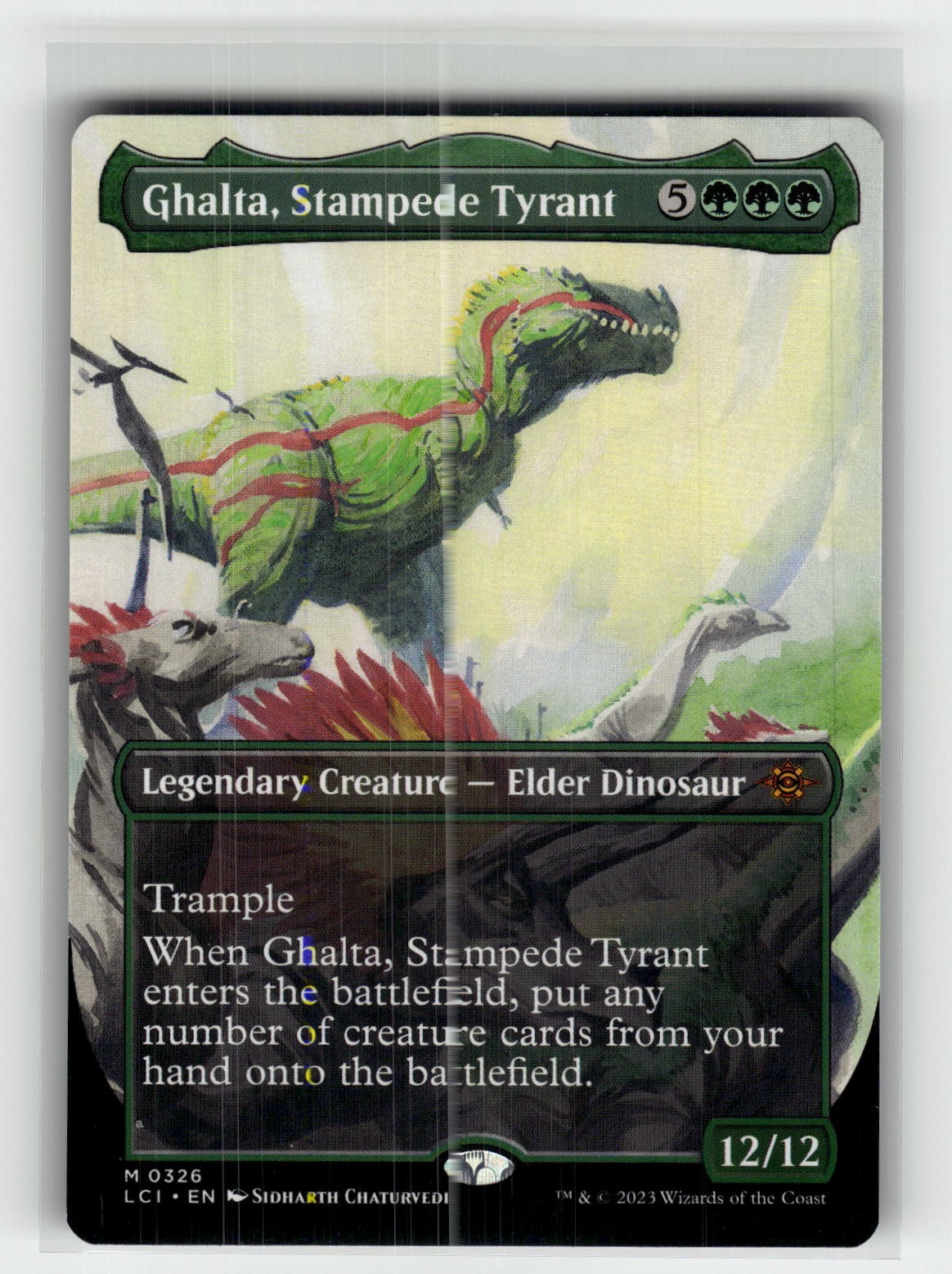 Ghalta, Stampede Tyrant (Borderless) 326 - Magic: The Gathering LCI - NM