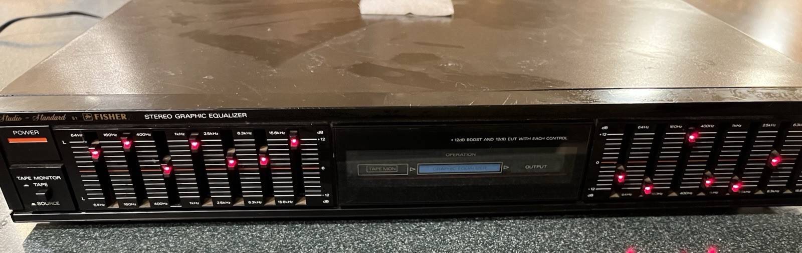Fisher Stereo Graphic Equalizer EQ-867A/868 Vintage 1980s Rare - Tested Working Fisher Stereo Graphic Equalizer EQ-867A/868 Vintage 1980s Rare - Tested Working