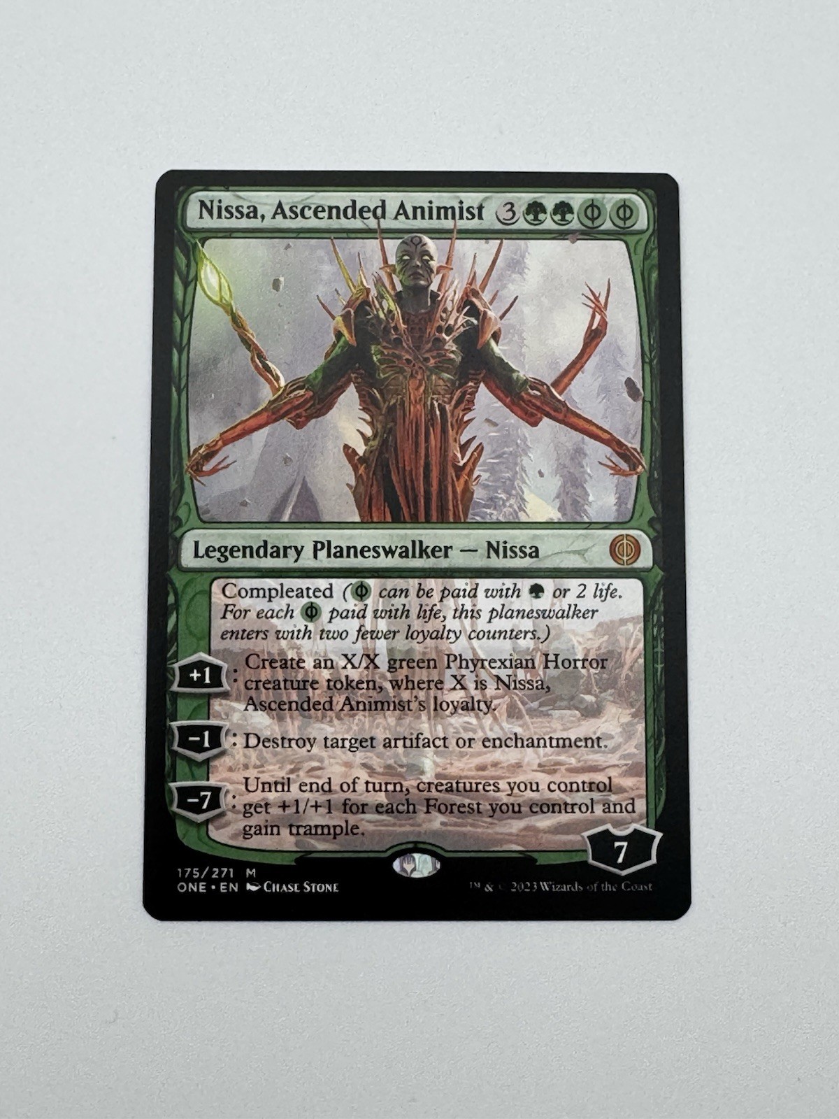 Nissa, Ascended Animist NM-Mint, English Phyrexia: All Will Be One MTG Magic Nissa, Ascended Animist NM-Mint, English Phyrexia: All Will Be One MTG Magic