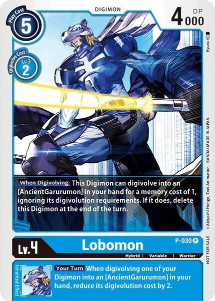 Lobomon Foil - P-030 NM - Digimon TCG