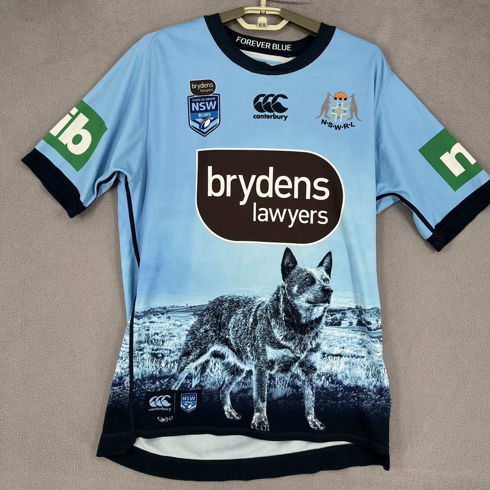 New South Wales Blues Jersey Mens Large Blue 2020 Captains Run Canterbury Rugby
