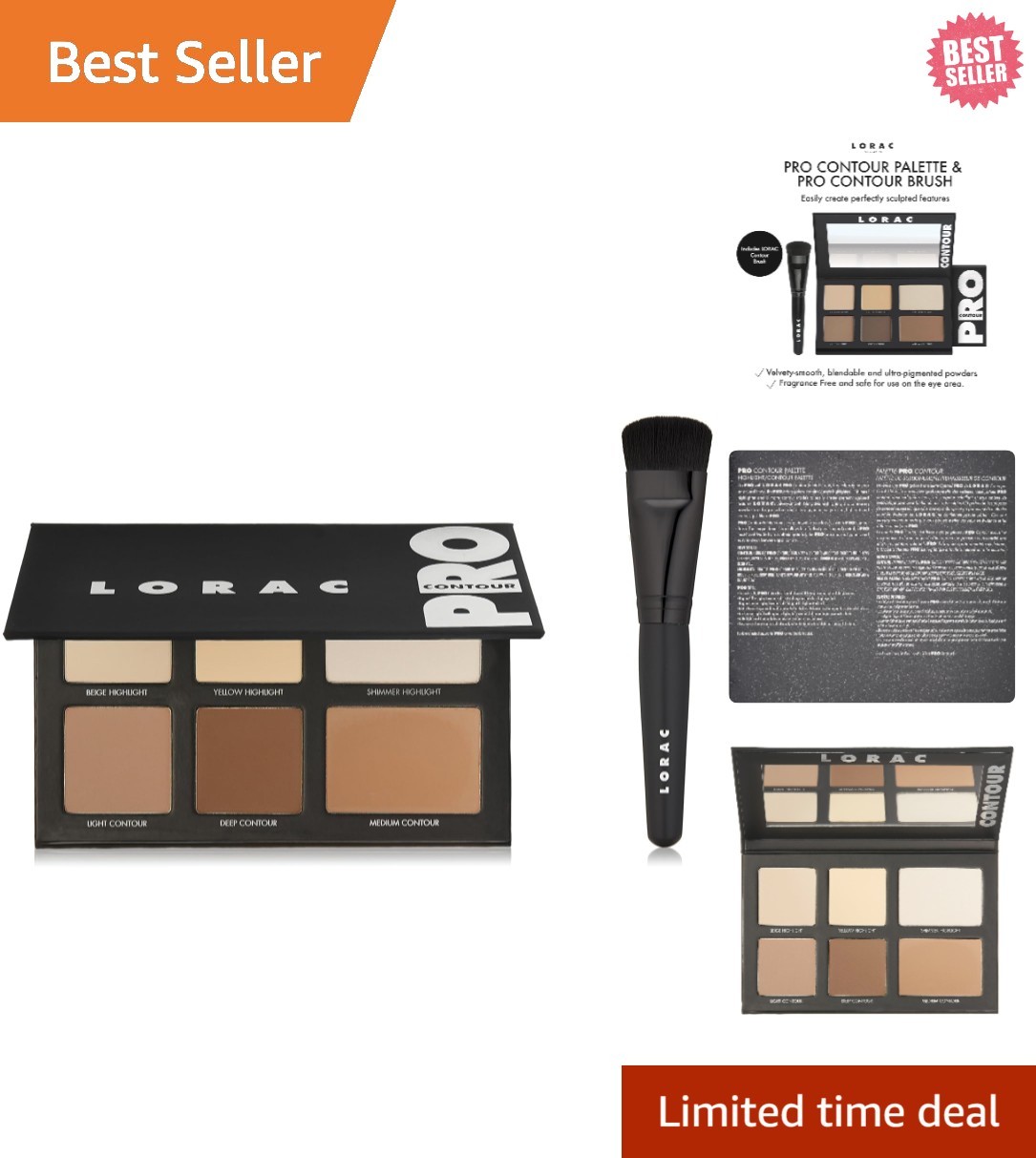 Essential Contour Palette & Soft Brush: Create Stunning, Sculpted Looks Easily