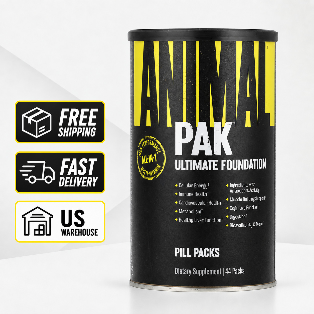 Animal Pak - Convenient Multivitamin for Men & Women Daily All-in-One 44 Count