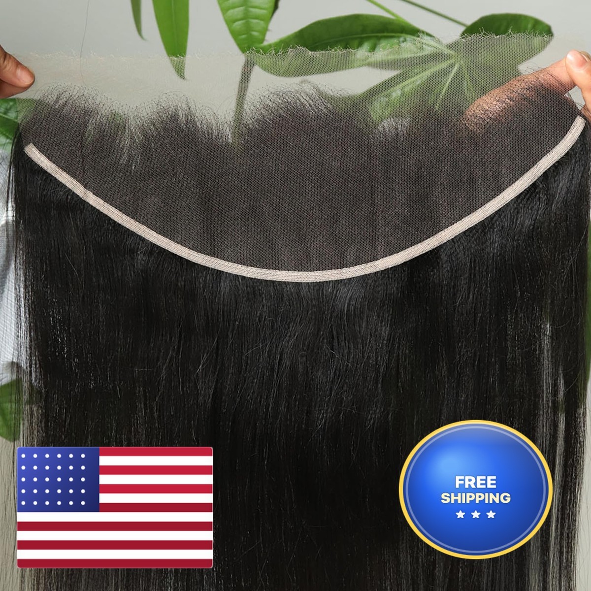 BEEOS Yaki Straight 13x4 SKINLIKE Real HD Lace Frontal, Vivid Pre-Plucked