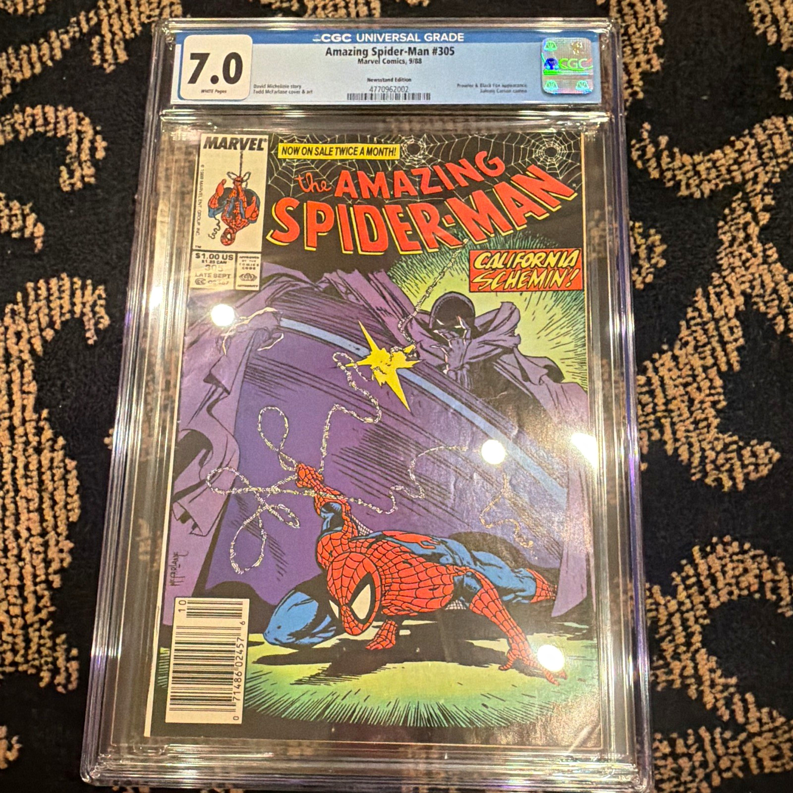 Marvel The Amazing Spider-Man #305 CGC 7.0 White Pages (1988) Newsstand Marvel The Amazing Spider-Man #305 CGC 7.0 White Pages (1988) Newsstand