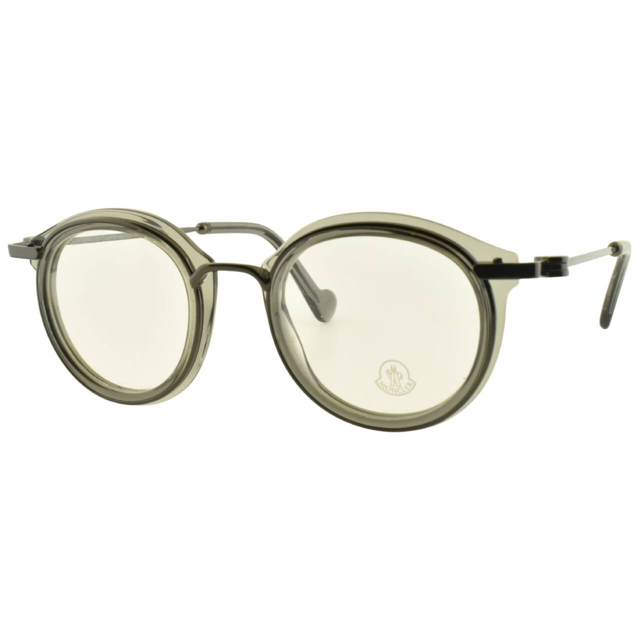 NEW Moncler ML 5007 020 45mm Grey Round Unisex Designer Optical Frame Eyeglasses
