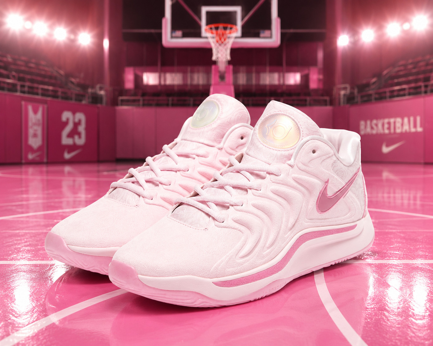 KD 17 NRG Aunt Pearl Pink Foam FZ1518-600 Women's Size US 5.5-11 NEW