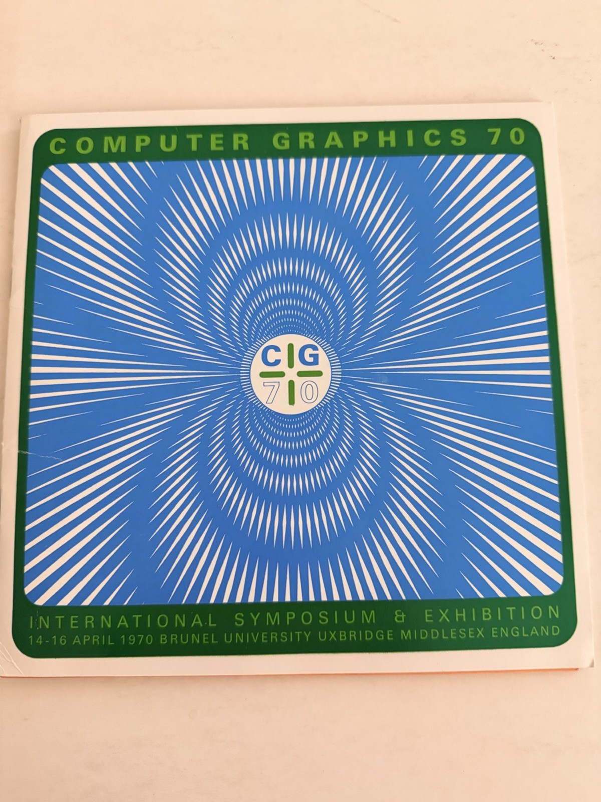 1970 Computer Graphics 70 CG70 Brunel IBM Stanford Early AI CAD Computer Art